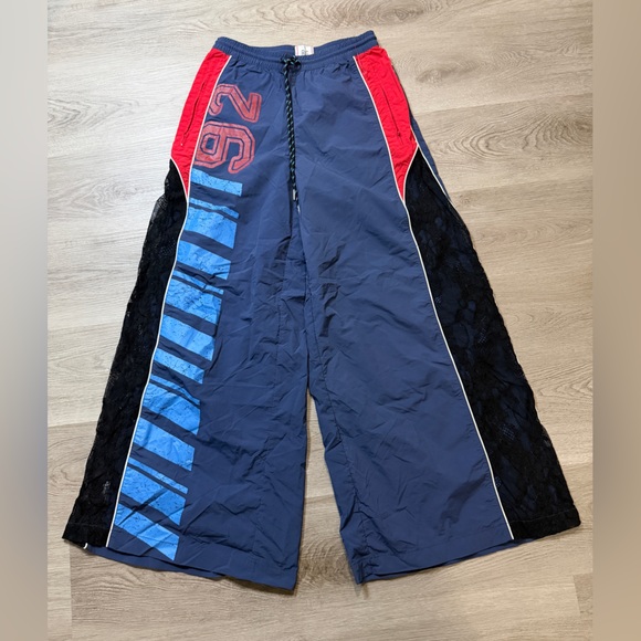 BDG Blue and Red Women’s Track Pant Elastic Waist - Picture 2 of 9